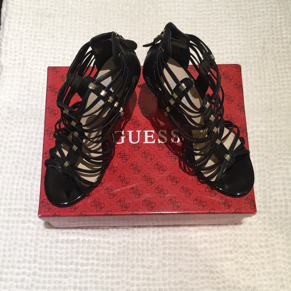 Guess Gwleday Cage Heels 7.5
